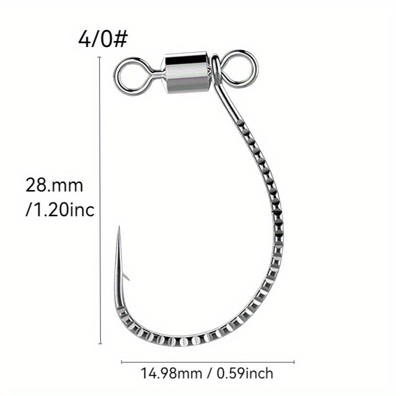 Stainless Steel Fishing Hooks STD 10pcs