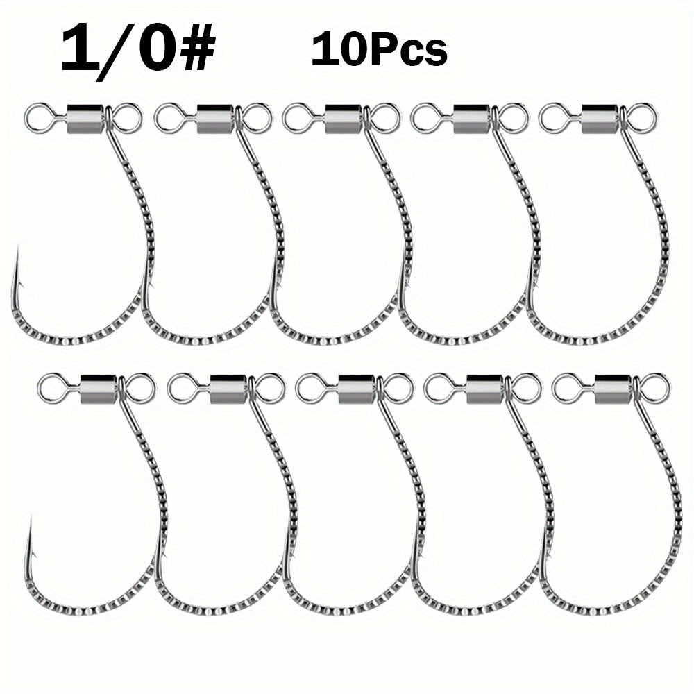 Stainless Steel Fishing Hooks STD 10pcs