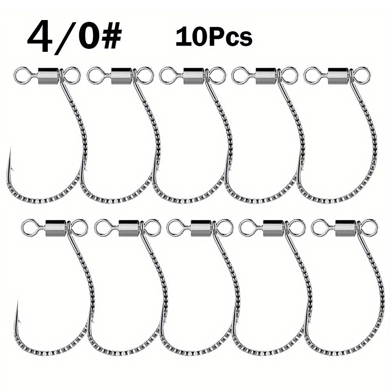 Stainless Steel Fishing Hooks STD 10pcs