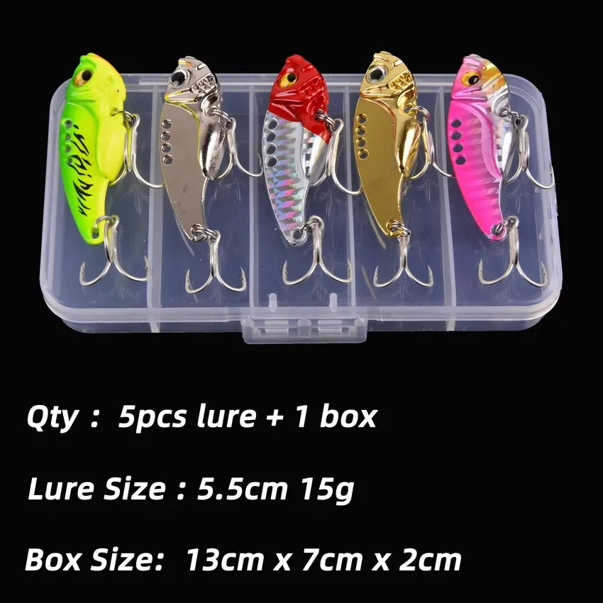 Metal Jig AORACE box 5pcs 3/7/10/15/20g