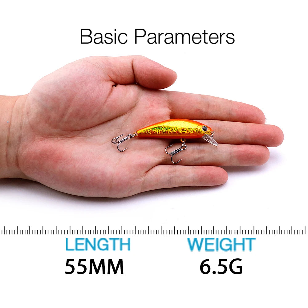 Mini Jerkbait Sinking TREHOOK 55mm 6.5g