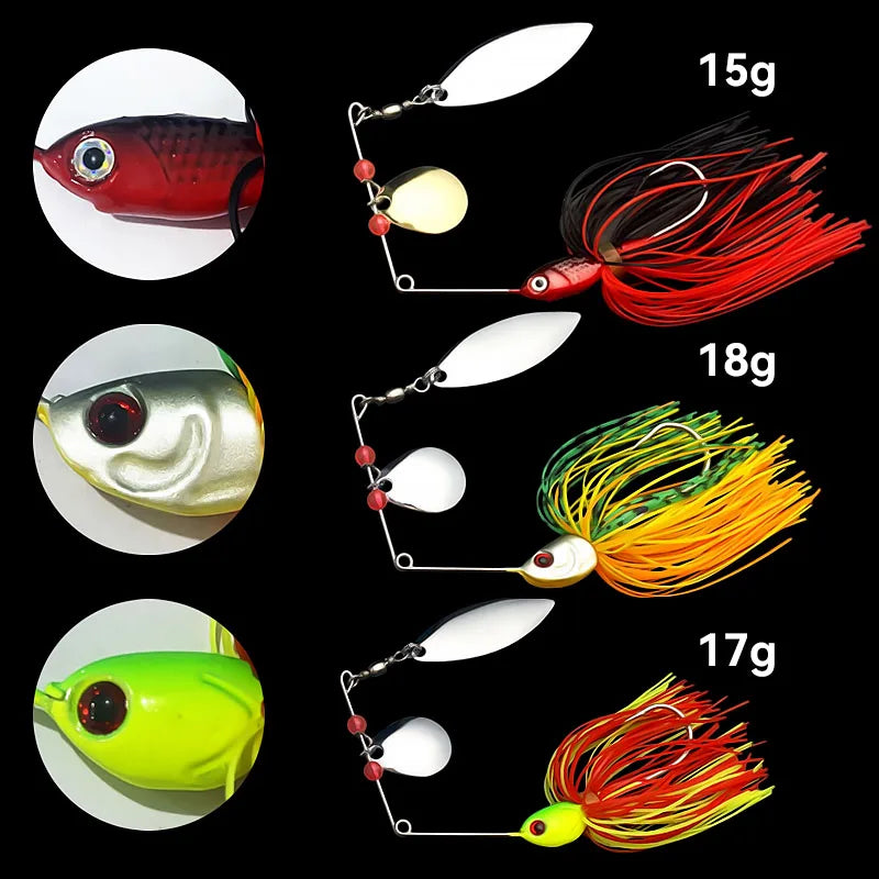 Spinnerbait Bazooka 90mm 15g 18g