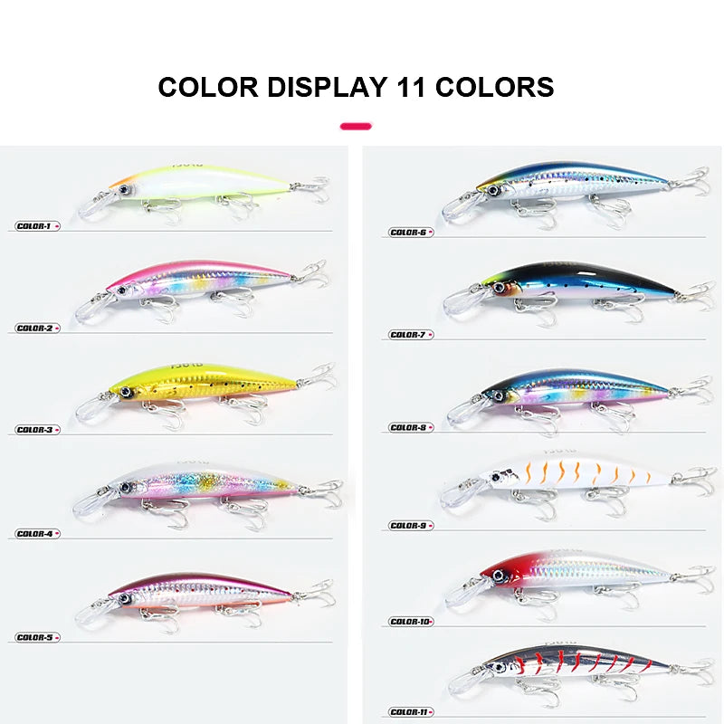 Heavy Sinking Minnow FJORD 110S 37g 90S 29g 70S 17g