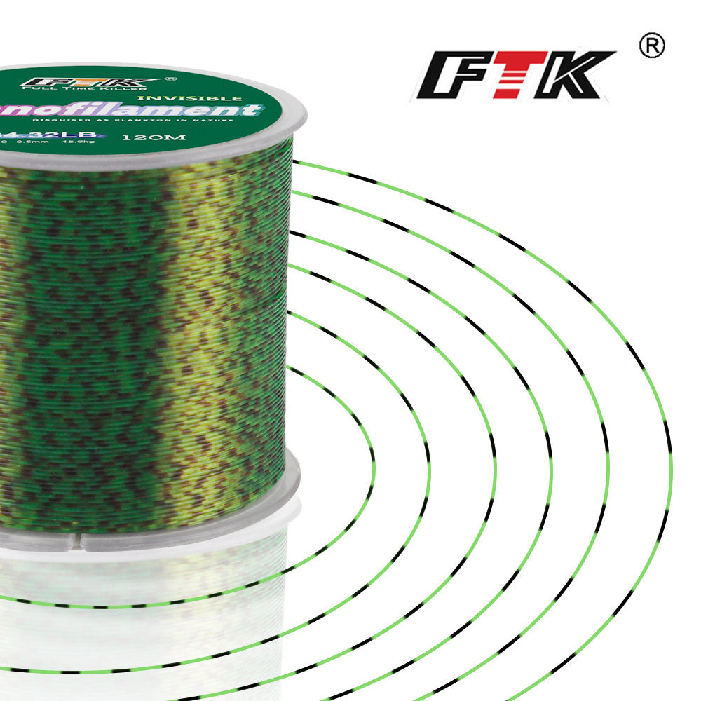 Nylon Monofilament Iinvisible FTK 120mt  Codice 10502