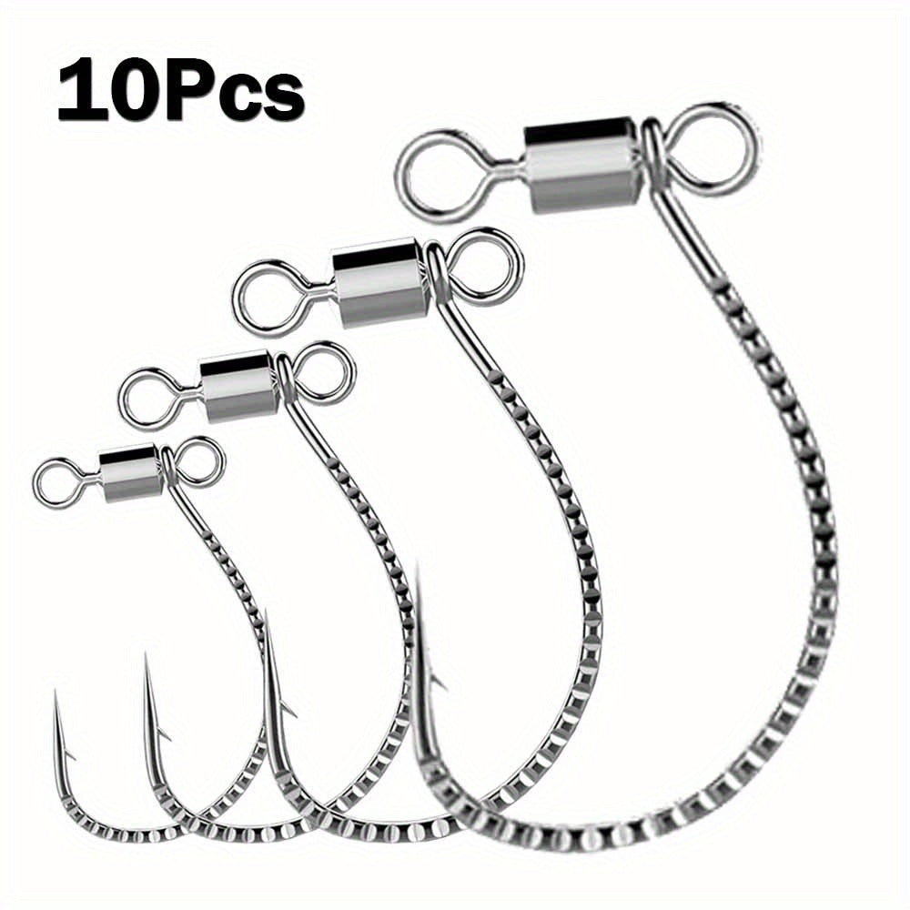 Stainless Steel Fishing Hooks STD 10pcs