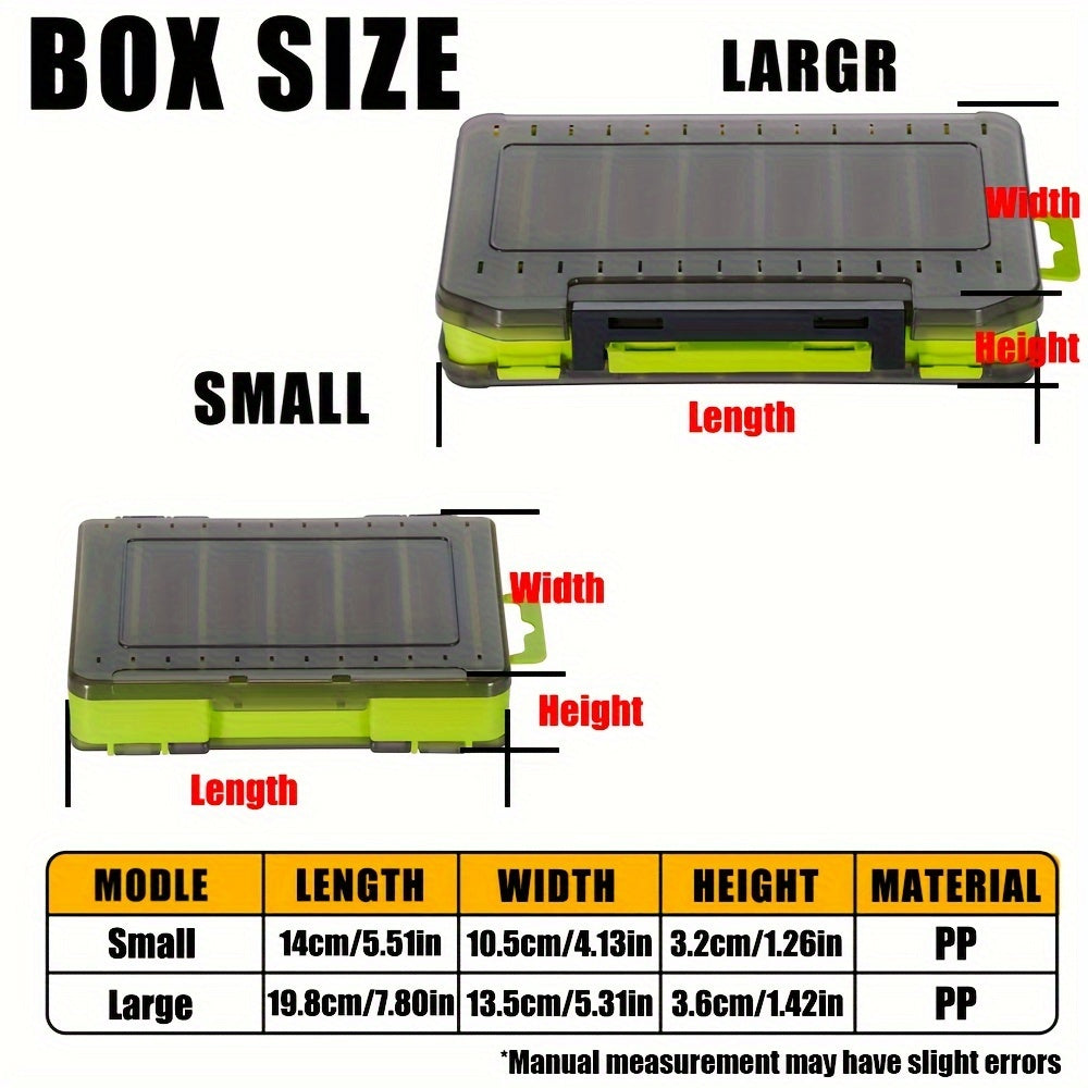 Double-Sided Fishing Tackle Organizer 2 Pcs