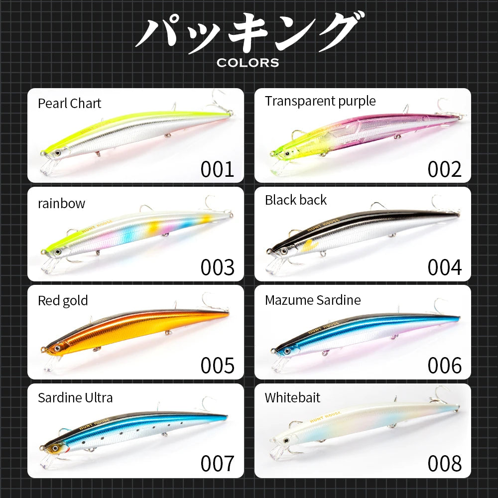 Jerkbait sinking HUNTHOUSE  175mm 34g