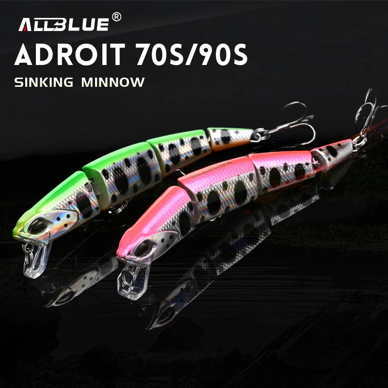 Sinking Minnow Jerkbait ALLBLUE  70mm/90mm