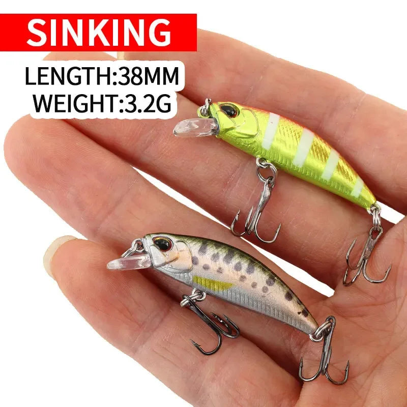 Mini Jerkbaits Sinking 38mm 3.2G