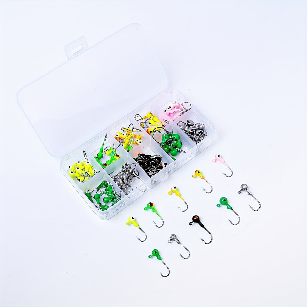 Weighted Fishing Hook Set TURIOU 100pcs